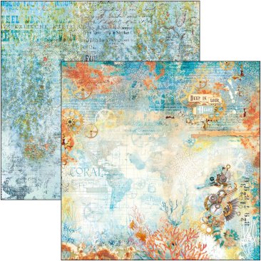 Ciao Bella Papers -8" X 8" Paper Pad Coral Reef