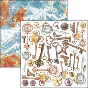 Ciao Bella Papers -6" x 6"Fussy Cut  Paper Pad Coral Reef