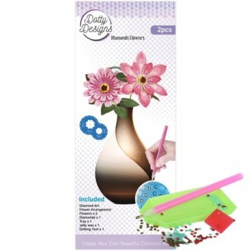 *NEW*  Dotty Design Diamond Flower Set -Light Pink