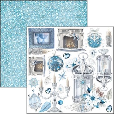Ciao Bella Papers - Fussy Cut Paper Pad 6x6  Elegance of Blue