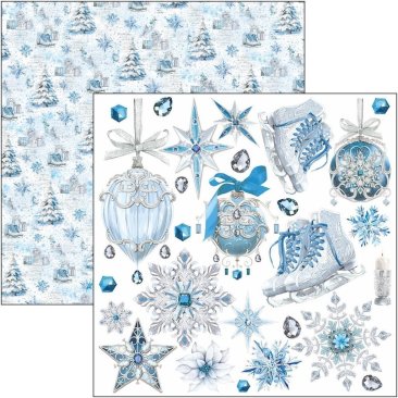 Ciao Bella Papers - Fussy Cut Paper Pad 6x6  Elegance of Blue