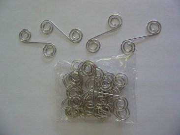 Woodware Swirly Clips -Silver
