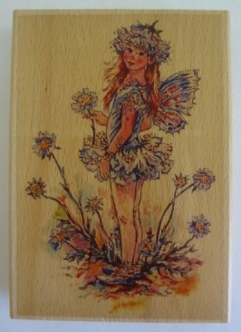 *SALE* Faerie Poppets Wooden Stamp- Cornflower Faerie Was £11.65  Now £4.99