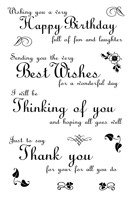 Woodware Clear Stamp - Special Wishes