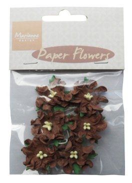 Marianne Design Paper Flowers - Dark Brown