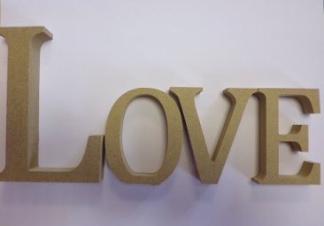 MDF Letters - Love