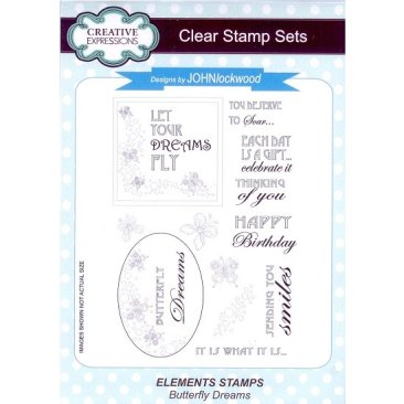 *SALE* Creative Expressions - John Lockwood Stamp Set - Butterfly Dreams