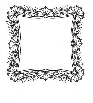 *SALE* Creative Expressions Cling Stamp -Regal Blossom Outer Frame