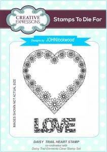 *SALE* Creative Expressions - John Lockwood Stamp - Daisy Trail Heart