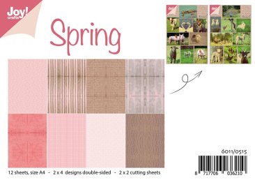 *SALE* Joy Craft A4 Paper set with Cutting Sheets -Spring