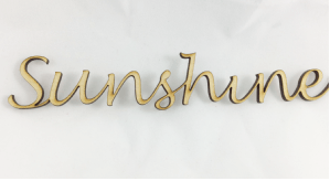Daisy Jewels and Craft Wooden Sentiment - Sunshine
