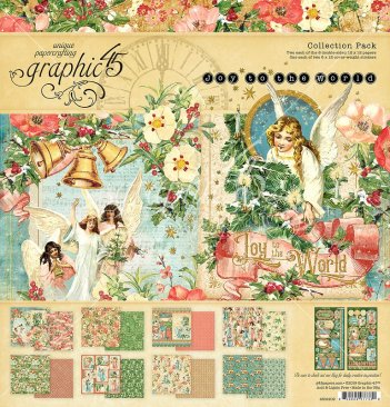 Graphic 45 12 x 12 Collection Pack - Joy to the World Was
