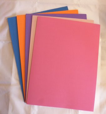EVA Foam Sheets- Light Pink, Blue, Orange, Purple & Pink  (21.5 x 30cm)