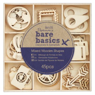Bare Basics Wooden Shapes (45 pcs) - Travelling