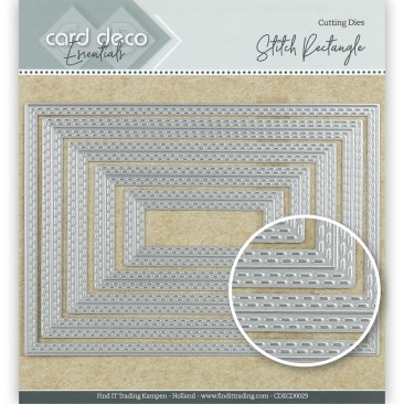 Card Deco Essentials Cutting Die - Stitched Rectangle