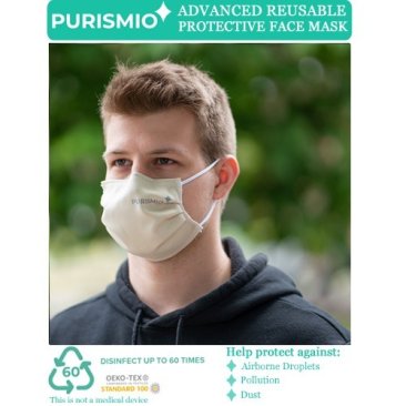 Purismio Advanced Reusable Protective Face Mask - Oatmeal