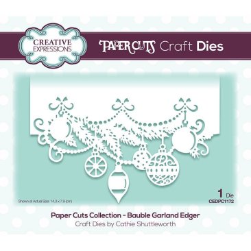 Creative Expressions Paper Cuts Edger Die - Bauble Garland