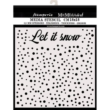 Stamperia Thick Stencil Let it Snow