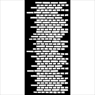 Stamperia Thick Stencil 12 x 25cm Brick Wall