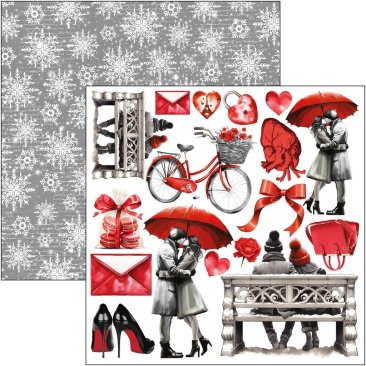 Ciao Bella Papers - Fussy Cut Paper Pad 6x6  Paris Je t'aime