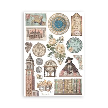 *NEW* Stamperia A5 Washi Pad 8 sheets Venice - City of Art