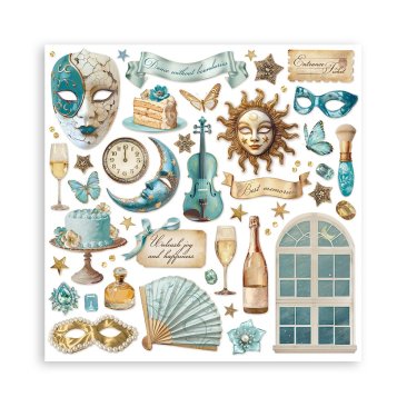 Stamperia Masquerade 12x12 inch Scrapbooking Pad