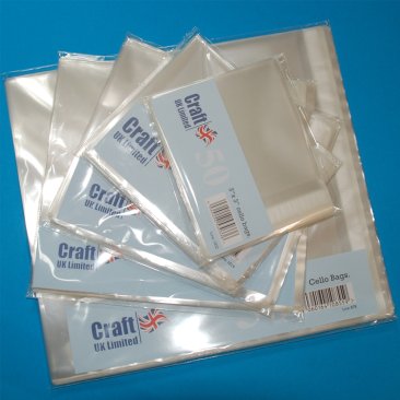 Clear Cello Bags - 135mm x 185mm  (5" x 7") (Pack 50)