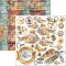 Ciao Bella Papers -6" x 6"Fussy Cut  Paper Pad Coral Reef