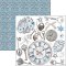 Ciao Bella Papers - Fussy Cut Paper Pad 6x6  Elegance of Blue