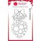 Woodware Clear Singles Big Bubble Bauble – Best Wishes 4 in x 6 in Stamp