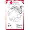 Woodware Clear Singles Big Bubble Bauble – Poinsettia Ring 4 in x 6 in Stamp
