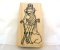 *SALE* Lady With Christmas Cane Wooden Stamp