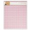 Papermania Home for Christmas 12" x 12" Self Adhesive Fabric Paper Hearts (2 sheet pack)