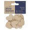 Bare Basics Pack of 12 - Wooden Hearts
