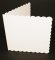 Craft UK 7" x 7" Scalloped Cards and Envelopes - White (25 pk)