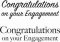 Woodware - Clear Magic Cling Stamp - Engagement
